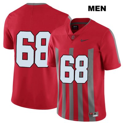 Men's NCAA Ohio State Buckeyes Zaid Hamdan #68 College Stitched Elite No Name Authentic Nike Red Football Jersey PS20L67BX